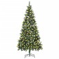 vidaXL Weihnachtsbaum Gefrostet mit Beleuchtung & Zapfen 210 cm vidaXL Weihnachtsbaum Gefrostet mit Beleuchtung & Zapfen 210 cm