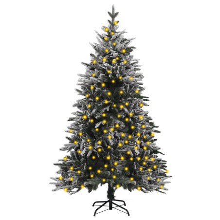 vidaXL Künstlicher Weihnachtsbaum mit Beleuchtung & Schnee 120 cm