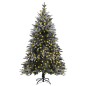 vidaXL Künstlicher Weihnachtsbaum mit Beleuchtung & Schnee 120 cm vidaXL Künstlicher Weihnachtsbaum mit Beleuchtung & Schnee 120 cm