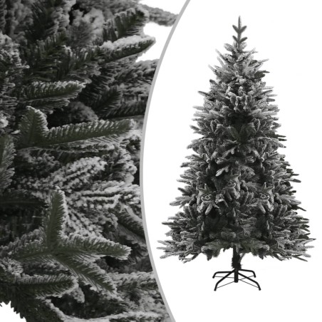 vidaXL Künstlicher Weihnachtsbaum mit Beleuchtung & Schnee 120 cm