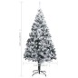 vidaXL Künstlicher Weihnachtsbaum mit Beleuchtung & Schnee Grün 240 cm vidaXL Künstlicher Weihnachtsbaum mit Beleuchtung & Schnee Grün 240 cm