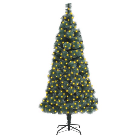 vidaXL Künstlicher Weihnachtsbaum mit Beleuchtung & Ständer Grün 210cm