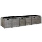 vidaXL 17-tlg. Garten-Essgruppe mit Auflagen Poly Rattan Grau vidaXL 17-tlg. Garten-Essgruppe mit Auflagen Poly Rattan Grau