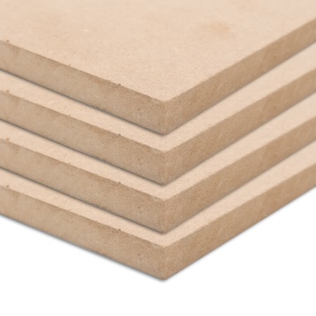 vidaXL MDF-Platten 4 Stk. Rechteckig 120x60 cm 12 mm