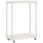 vidaXL Kaminholzregal mit Rollen Weiß 76,5x40x108 cm Massivholz Kiefer vidaXL Kaminholzregal mit Rollen Weiß 76,5x40x108 cm Massivholz Kiefer