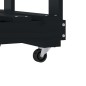 vidaXL Kaminholzregal mit Rollen Schwarz 76,5x40x108 cm Kiefernholz vidaXL Kaminholzregal mit Rollen Schwarz 76,5x40x108 cm Kiefernholz