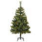 vidaXL Künstlicher Weihnachtsbaum Klappbar mit Zapfen 150 cm vidaXL Künstlicher Weihnachtsbaum Klappbar mit Zapfen 150 cm