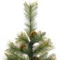 vidaXL Künstlicher Weihnachtsbaum Klappbar mit Zapfen 150 cm vidaXL Künstlicher Weihnachtsbaum Klappbar mit Zapfen 150 cm