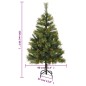 vidaXL Künstlicher Weihnachtsbaum Klappbar mit Zapfen 150 cm vidaXL Künstlicher Weihnachtsbaum Klappbar mit Zapfen 150 cm