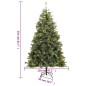 vidaXL Künstlicher Weihnachtsbaum Klappbar mit Zapfen 210 cm vidaXL Künstlicher Weihnachtsbaum Klappbar mit Zapfen 210 cm