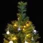 vidaXL Künstlicher Weihnachtsbaum Klappbar 150 LEDs & Kugeln 120 cm vidaXL Künstlicher Weihnachtsbaum Klappbar 150 LEDs & Kugeln 120 cm