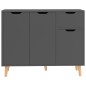 vidaXL Sideboard Grau 90x30x72 cm Holzwerkstoff vidaXL Sideboard Grau 90x30x72 cm Holzwerkstoff