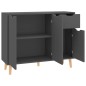 vidaXL Sideboard Grau 90x30x72 cm Holzwerkstoff vidaXL Sideboard Grau 90x30x72 cm Holzwerkstoff