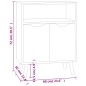 vidaXL Sideboard Weiß 60x30x72 cm Holzwerkstoff vidaXL Sideboard Weiß 60x30x72 cm Holzwerkstoff