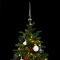 vidaXL Künstlicher Weihnachtsbaum Klappbar 150 LEDs & Kugeln 120 cm vidaXL Künstlicher Weihnachtsbaum Klappbar 150 LEDs & Kugeln 120 cm