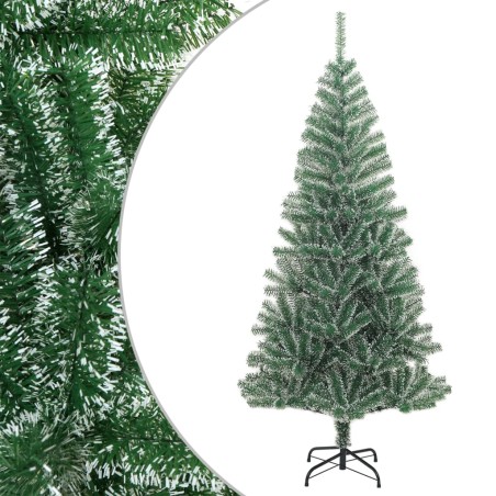 vidaXL Künstlicher Weihnachtsbaum Beschneit Grün 240 cm