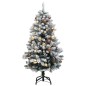 vidaXL Künstlicher Weihnachtsbaum Klappbar 150 LEDs & Kugeln 150 cm vidaXL Künstlicher Weihnachtsbaum Klappbar 150 LEDs & Kugeln 150 cm
