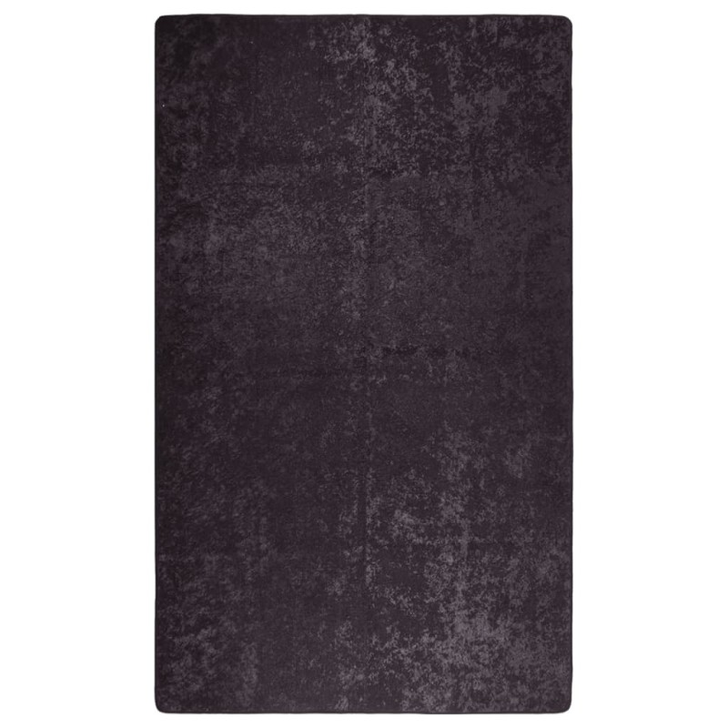vidaXL Teppich Waschbar Anthrazit 150x230 cm Rutschfest vidaXL Teppich Waschbar Anthrazit 150x230 cm Rutschfest