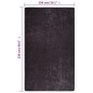 vidaXL Teppich Waschbar Anthrazit 150x230 cm Rutschfest vidaXL Teppich Waschbar Anthrazit 150x230 cm Rutschfest