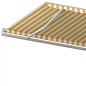 vidaXL Markise Automatisch Einziehbar 500x300 cm Gelb und Weiß vidaXL Markise Automatisch Einziehbar 500x300 cm Gelb und Weiß