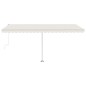 vidaXL Standmarkise Automatisch 500x300 cm Creme vidaXL Standmarkise Automatisch 500x300 cm Creme