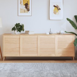 vidaXL Schranktüren Lamellen-Design 4 Stk. 69x59,4 cm Massivholz