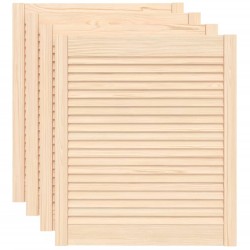 vidaXL Schranktüren Lamellen-Design 4 Stk. 69x59,4 cm Massivholz