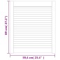 vidaXL Schranktüren Lamellen-Design 4 Stk. 69x59,4 cm Massivholz vidaXL Schranktüren Lamellen-Design 4 Stk. 69x59,4 cm Massivholz