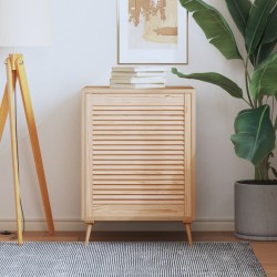 vidaXL Schranktür Lamellen-Design 69x59,4 cm Massivholz Kiefer