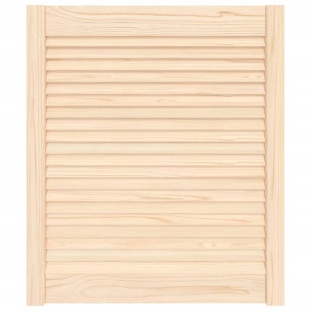 vidaXL Schranktür Lamellen-Design 69x59,4 cm Massivholz Kiefer