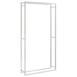 vidaXL Brennholzregal 110x28x214 cm Edelstahl