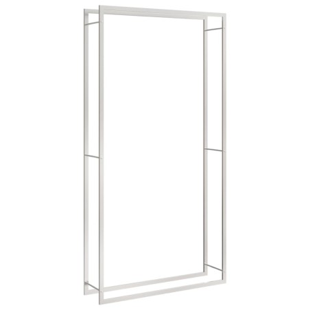vidaXL Brennholzregal 110x28x214 cm Edelstahl