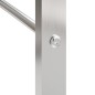 vidaXL Brennholzregal 110x28x214 cm Edelstahl vidaXL Brennholzregal 110x28x214 cm Edelstahl
