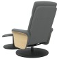 vidaXL Relaxsessel mit Fußhocker Dunkelgrau Stoff vidaXL Relaxsessel mit Fußhocker Dunkelgrau Stoff