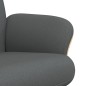 vidaXL Relaxsessel mit Fußhocker Dunkelgrau Stoff vidaXL Relaxsessel mit Fußhocker Dunkelgrau Stoff