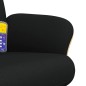 vidaXL Massagesessel mit Fußhocker Schwarz Stoff vidaXL Massagesessel mit Fußhocker Schwarz Stoff