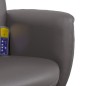 vidaXL Massagesessel mit Fußhocker Grau Kunstleder vidaXL Massagesessel mit Fußhocker Grau Kunstleder