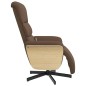 vidaXL Massagesessel mit Fußteil Braun Stoff vidaXL Massagesessel mit Fußteil Braun Stoff