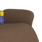 vidaXL Massagesessel mit Fußteil Braun Stoff vidaXL Massagesessel mit Fußteil Braun Stoff