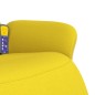 vidaXL Massagesessel mit Fußteil Hellgelb Stoff vidaXL Massagesessel mit Fußteil Hellgelb Stoff