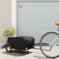vidaXL Lastenanhänger für Fahrrad Schwarz 30 kg Eisen vidaXL Lastenanhänger für Fahrrad Schwarz 30 kg Eisen