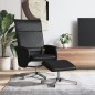 vidaXL Massagesessel mit Fußhocker Schwarz Kunstleder vidaXL Massagesessel mit Fußhocker Schwarz Kunstleder