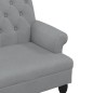 vidaXL Sitzbank mit Rückenlehne Hellgrau 120x62x75,5 cm Stoff vidaXL Sitzbank mit Rückenlehne Hellgrau 120x62x75,5 cm Stoff