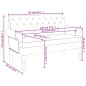 vidaXL Sitzbank mit Rückenlehne Hellgrau 120x62x75,5 cm Stoff vidaXL Sitzbank mit Rückenlehne Hellgrau 120x62x75,5 cm Stoff