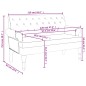 vidaXL Sitzbank mit Rückenlehne Schwarz 120x62x75,5 cm Stoff vidaXL Sitzbank mit Rückenlehne Schwarz 120x62x75,5 cm Stoff