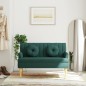 vidaXL Sitzbank mit Kissen Dunkelgrün 113x64,5x75,5 cm Stoff vidaXL Sitzbank mit Kissen Dunkelgrün 113x64,5x75,5 cm Stoff