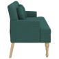 vidaXL Sitzbank mit Kissen Dunkelgrün 113x64,5x75,5 cm Stoff vidaXL Sitzbank mit Kissen Dunkelgrün 113x64,5x75,5 cm Stoff
