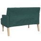 vidaXL Sitzbank mit Kissen Dunkelgrün 113x64,5x75,5 cm Stoff vidaXL Sitzbank mit Kissen Dunkelgrün 113x64,5x75,5 cm Stoff