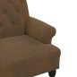 vidaXL Sitzbank mit Rückenlehne Braun 120x62x75,5 cm Wildleder-Optik vidaXL Sitzbank mit Rückenlehne Braun 120x62x75,5 cm Wildleder-Optik