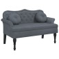 vidaXL Sitzbank mit Kissen Dunkelgrau 120,5x65x75 cm Samt vidaXL Sitzbank mit Kissen Dunkelgrau 120,5x65x75 cm Samt